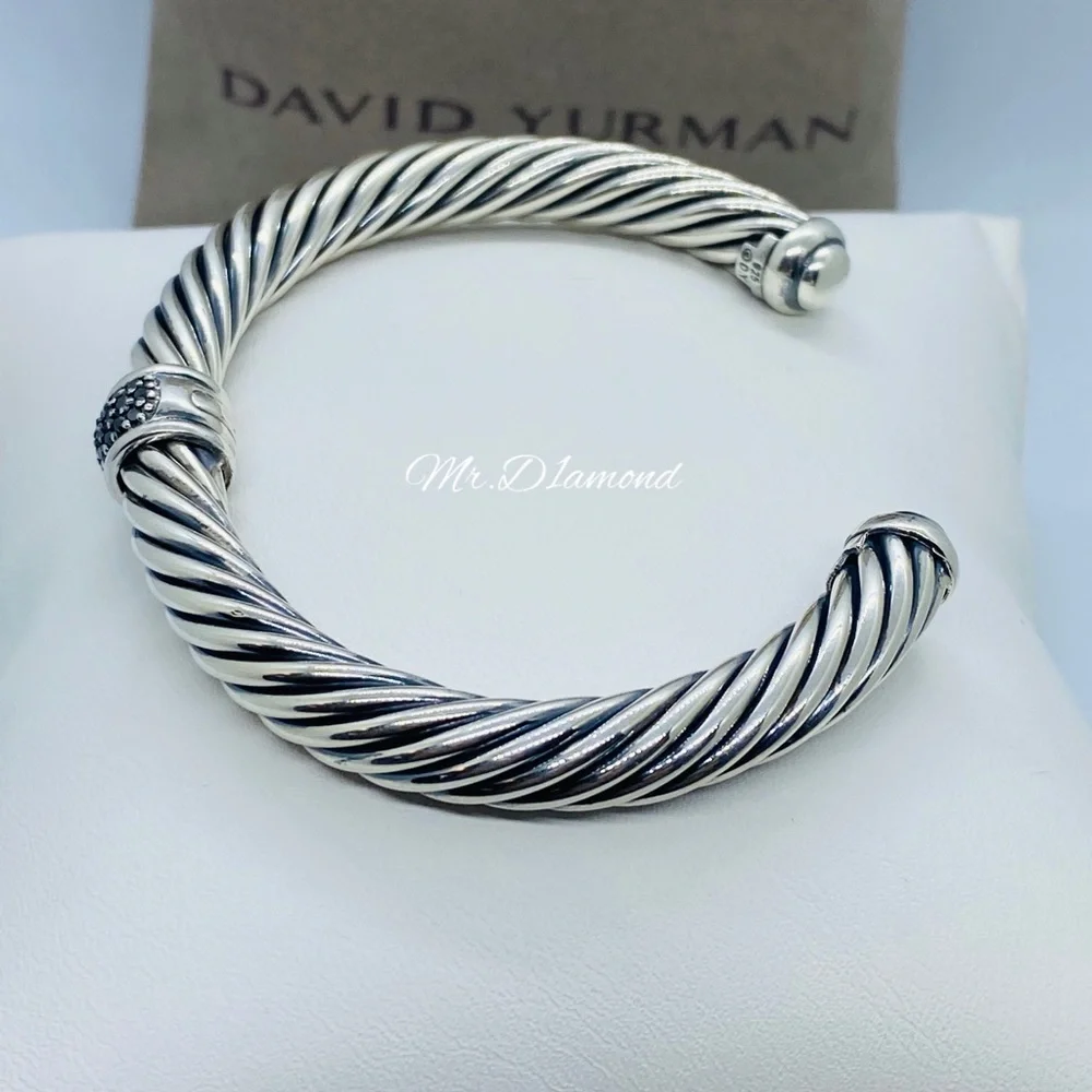 David Yurman Black Diamond station cable cuff